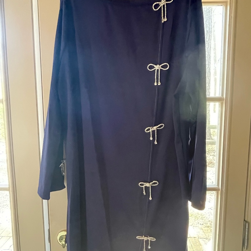 SHEIN Curve Navy Dress
